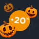 Spot 6 hidden pumpkins and get a bonus!