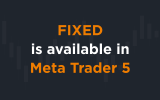 The “FIXED” account type is available in Meta Trader 5